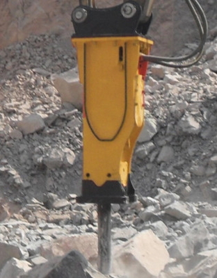 Strappo di costruzione della roccia di pietra di Hydraulic Hammer Crusher dell'escavatore di Hyundai giù forte